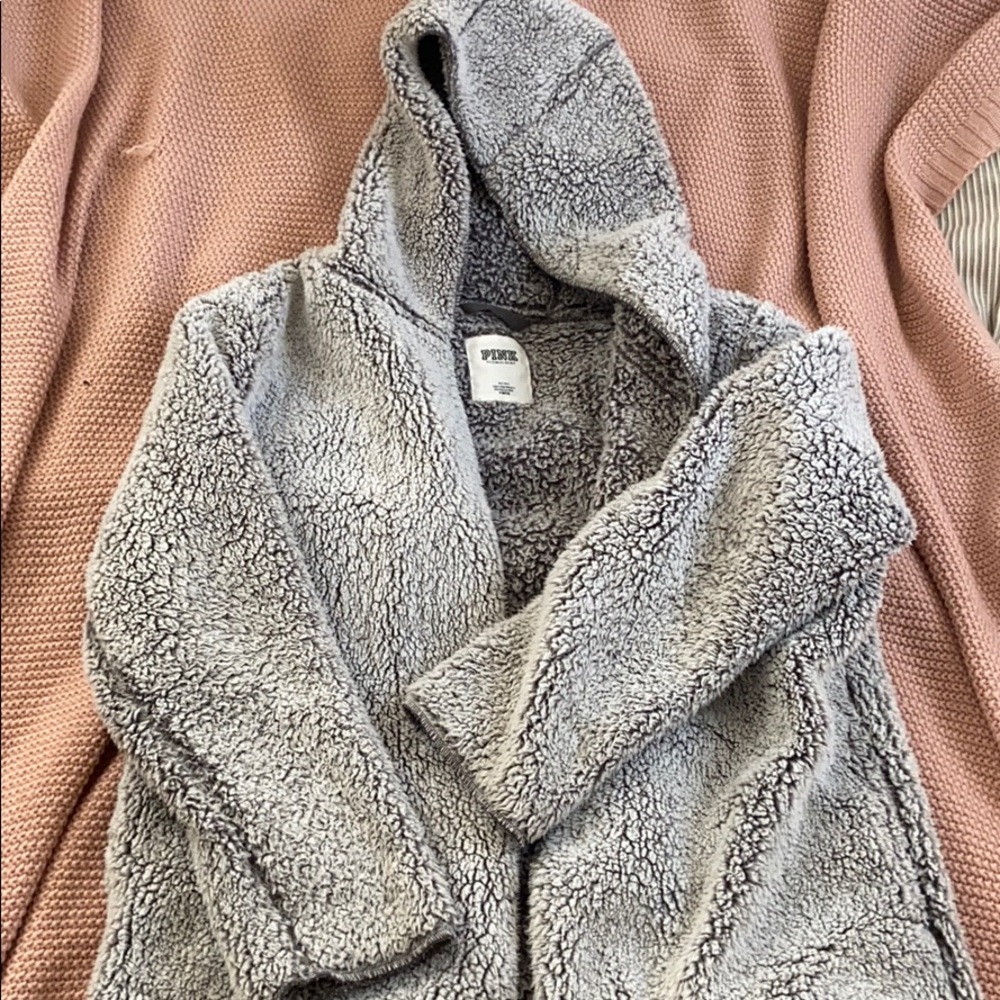 Grey Sherpa Cardigan